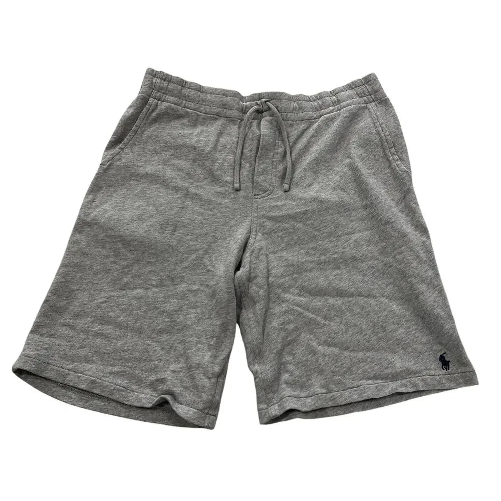 17-7 POLO RALPH LAUREN Boy's 100% Cotton Sweat Shorts Gray XL